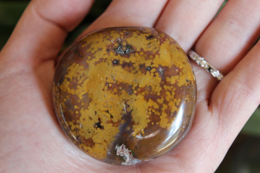 8th vein ocean jasper pocket stone 19