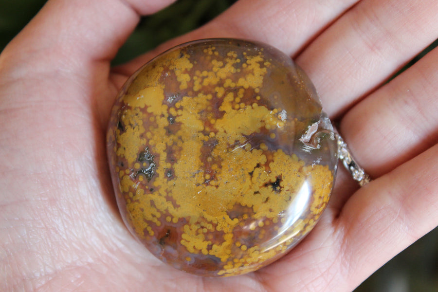 8th vein ocean jasper pocket stone 19