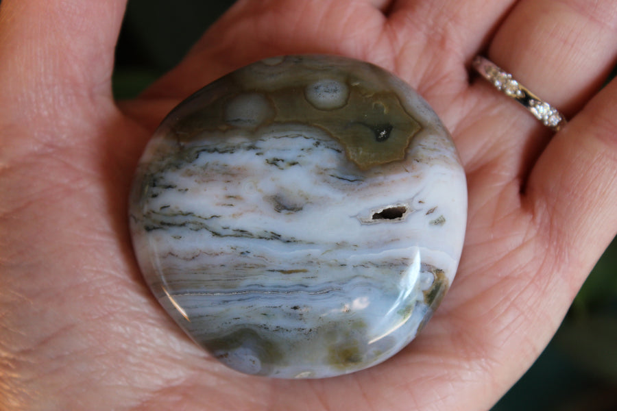 8th vein ocean jasper pocket stone 21