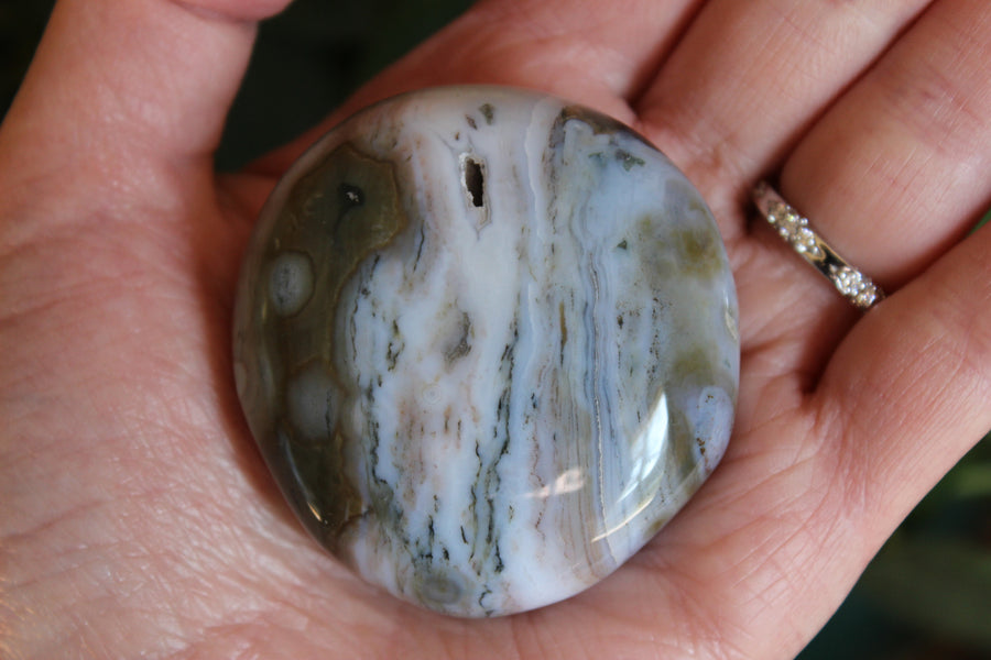 8th vein ocean jasper pocket stone 21