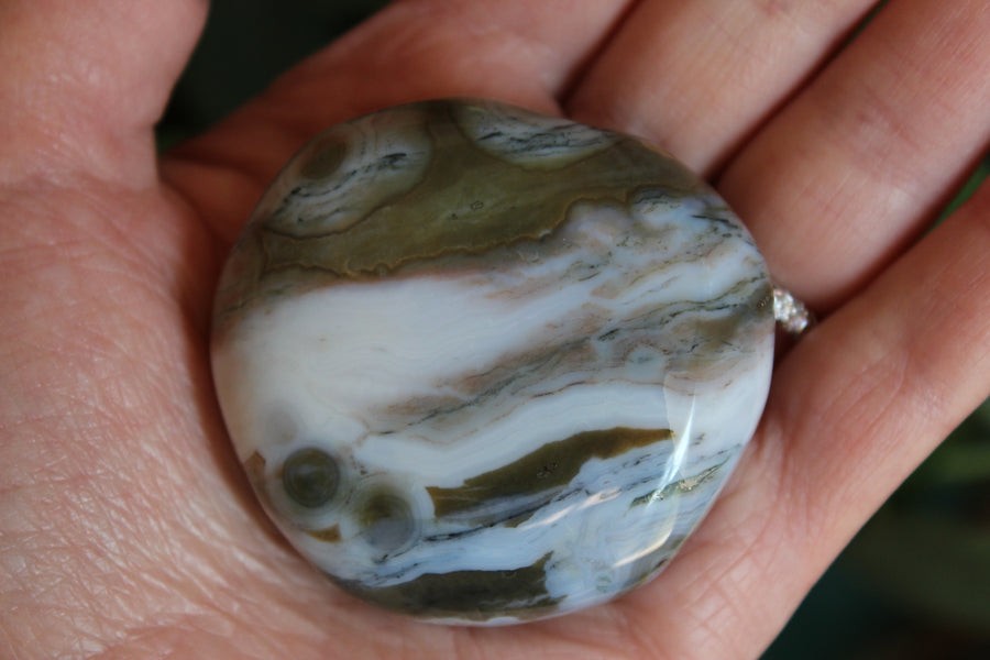 8th vein ocean jasper pocket stone 21