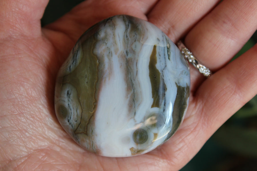 8th vein ocean jasper pocket stone 21