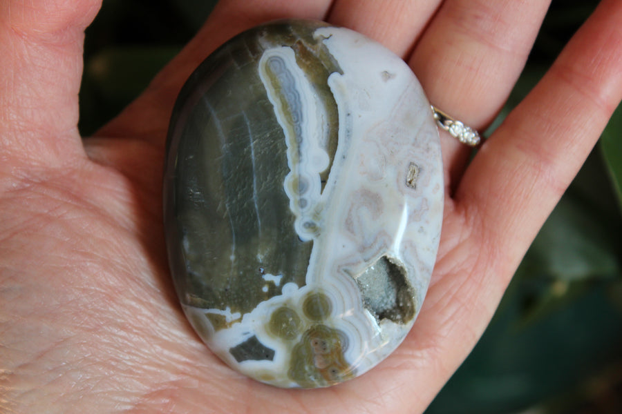 8th vein ocean jasper pocket stone 22