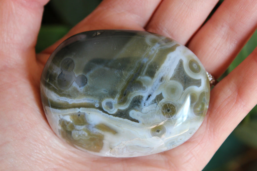 8th vein ocean jasper pocket stone 22