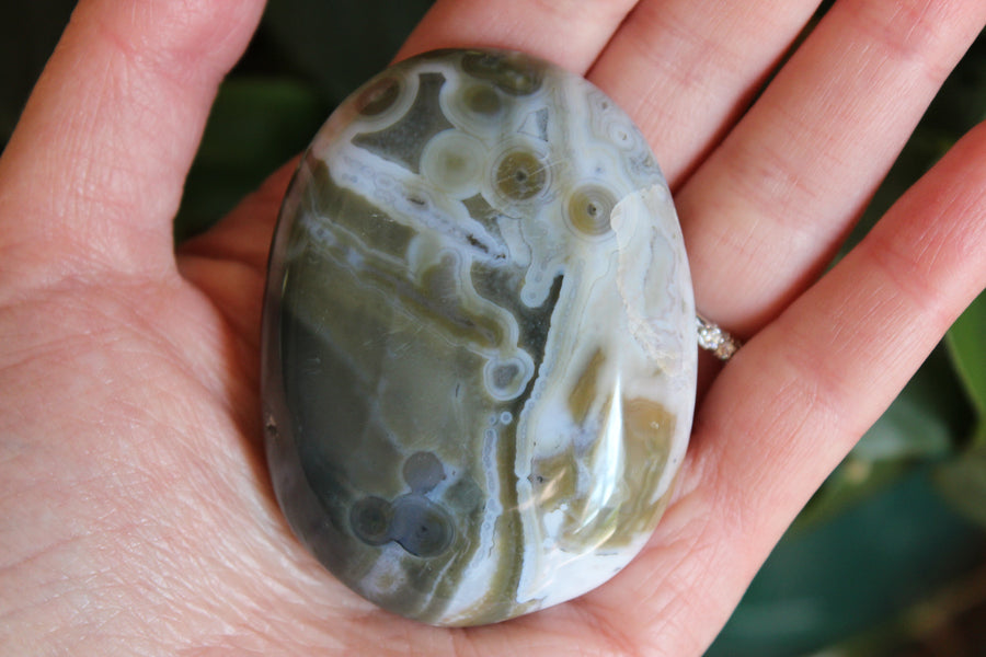 8th vein ocean jasper pocket stone 22