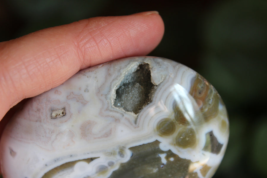 8th vein ocean jasper pocket stone 22