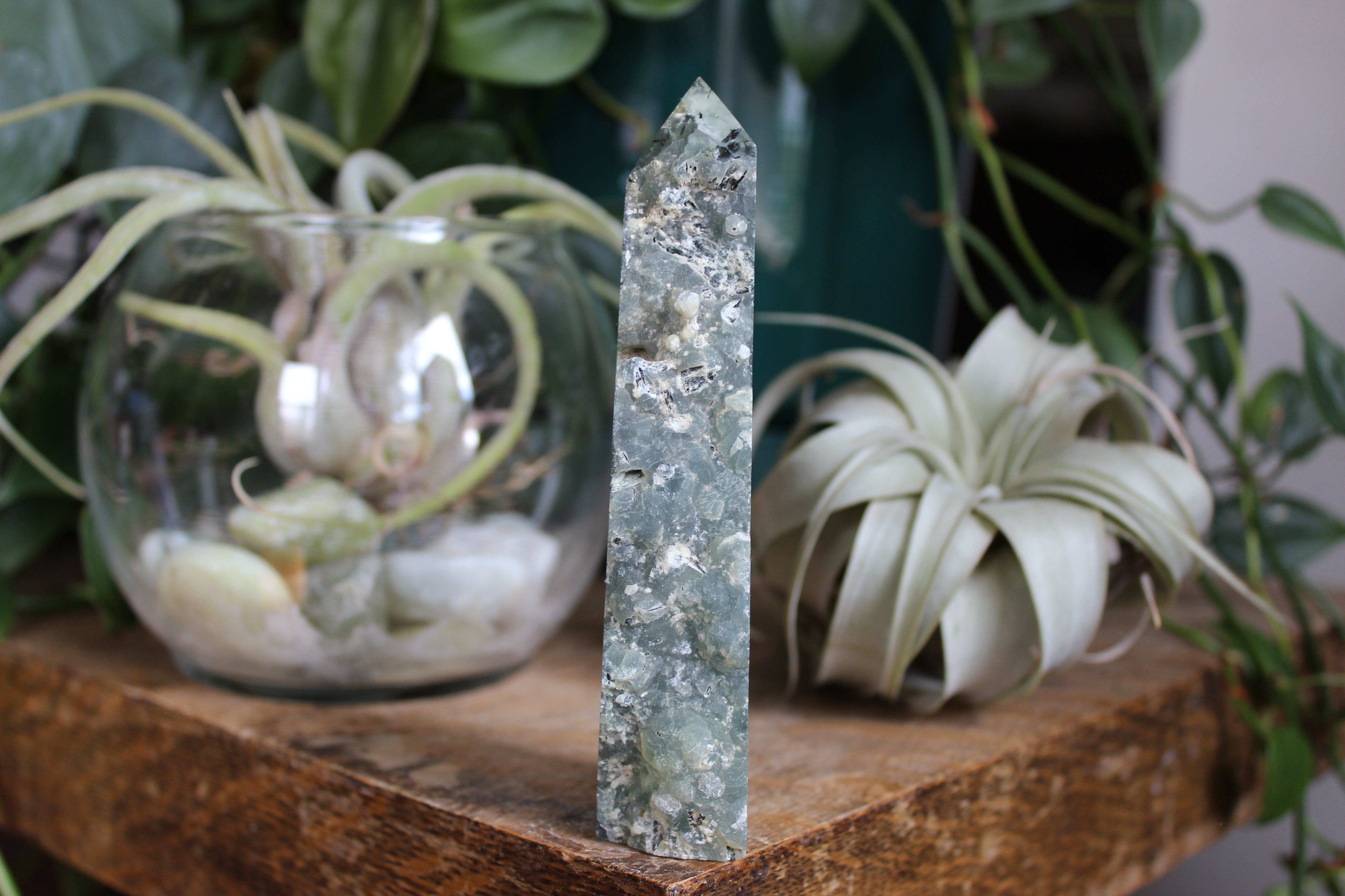 Prehnite cluster tower 15