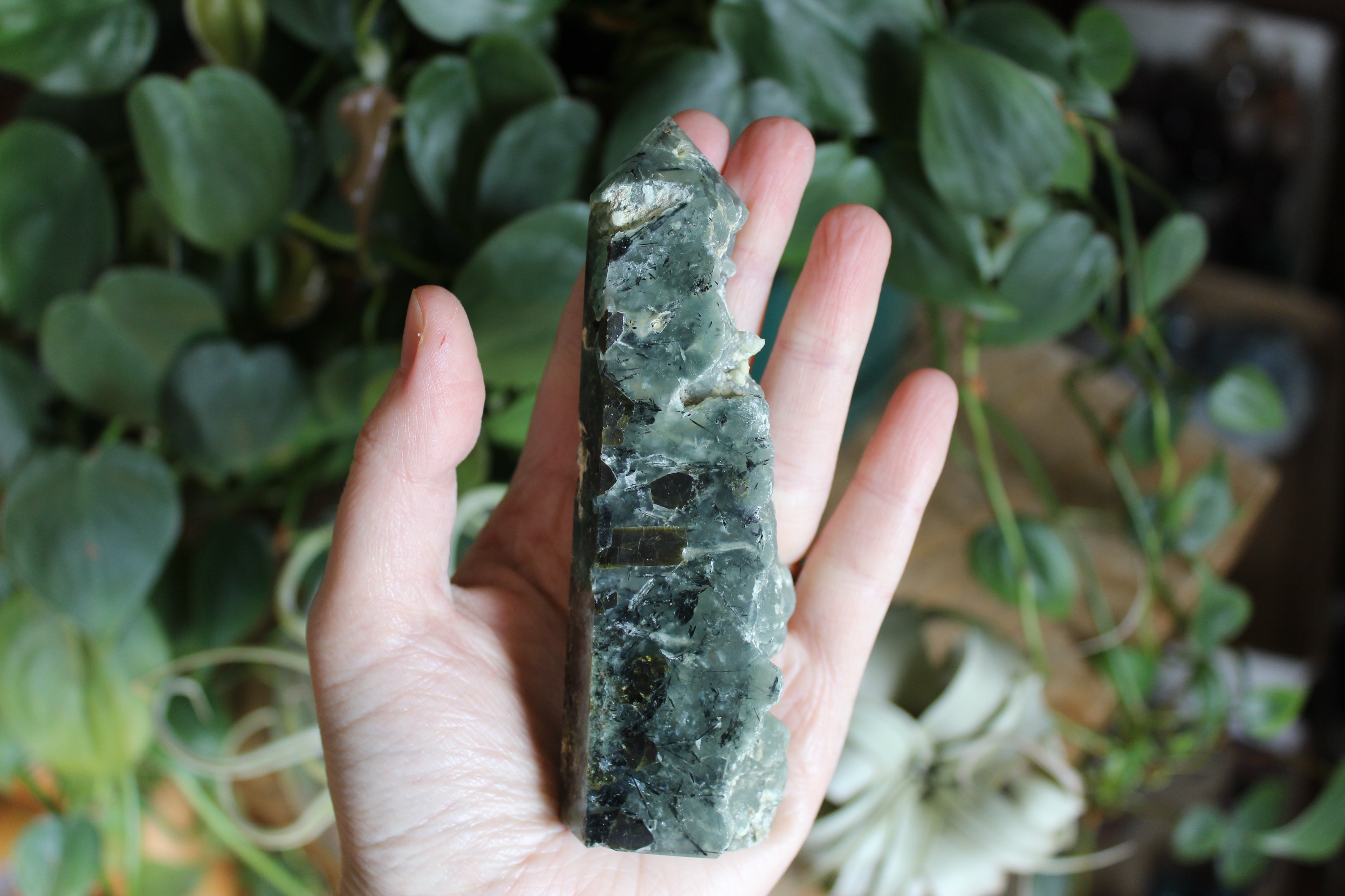 Prehnite cluster tower 15