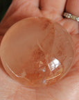 Hematoid quartz pocket stone 1