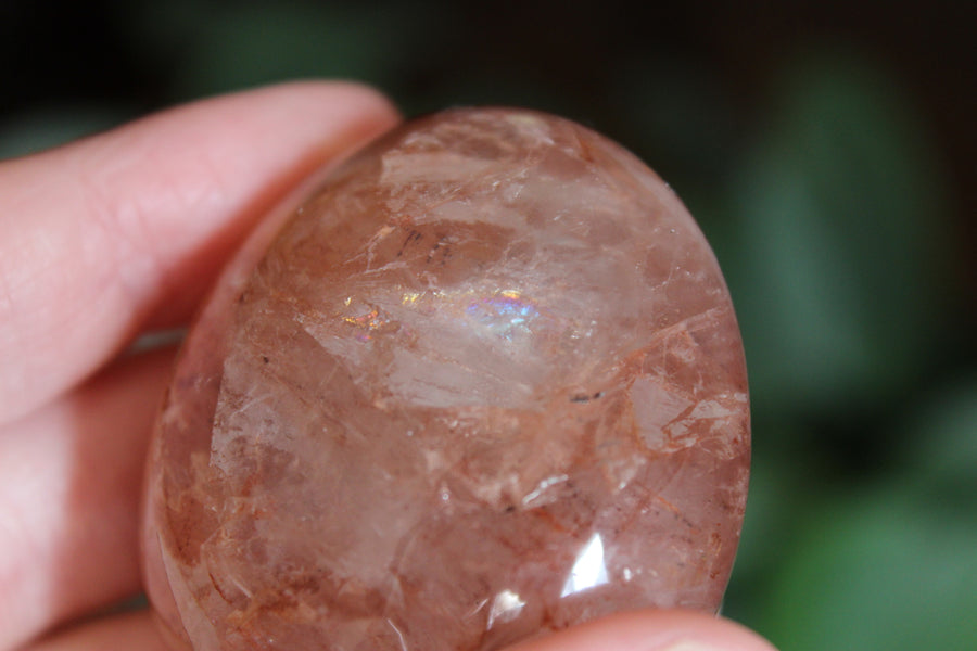 Hematoid quartz pocket stone 2