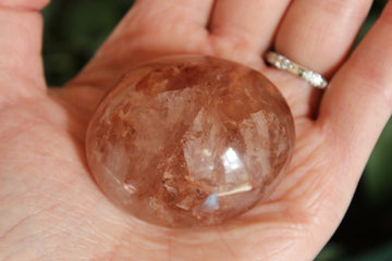 Hematoid quartz pocket stone 2
