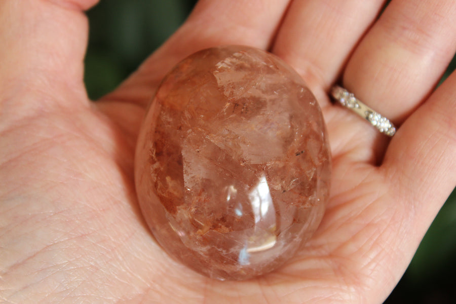 Hematoid quartz pocket stone 2