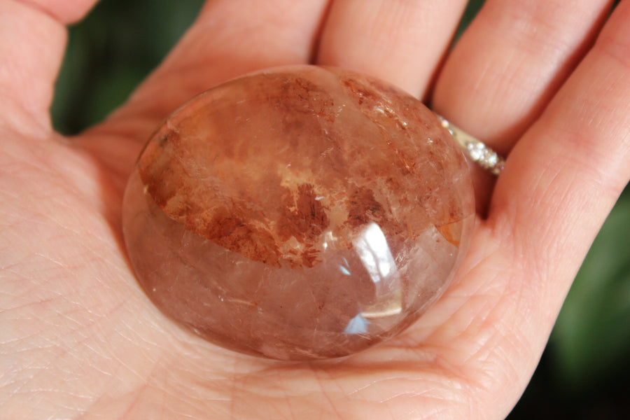Hematoid quartz pocket stone 2