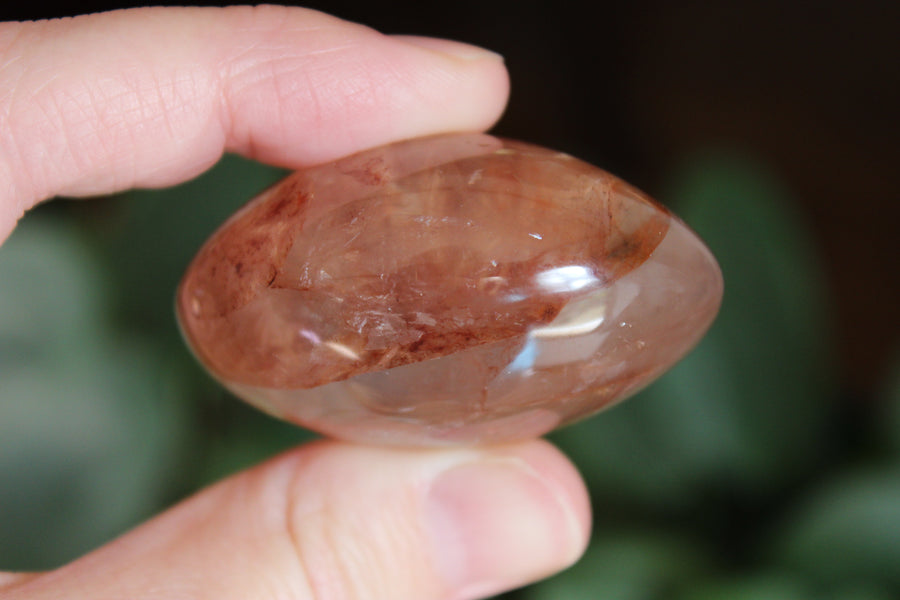 Hematoid quartz pocket stone 2