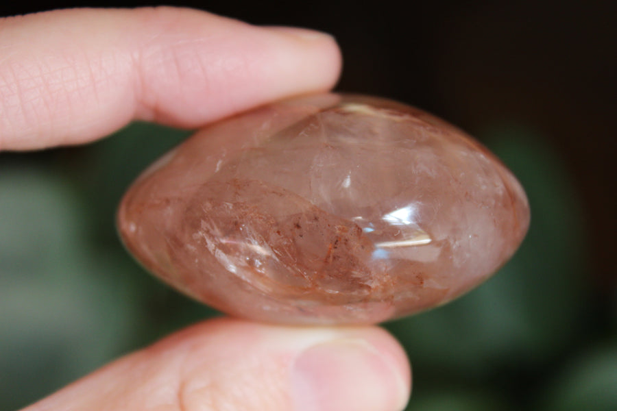 Hematoid quartz pocket stone 2