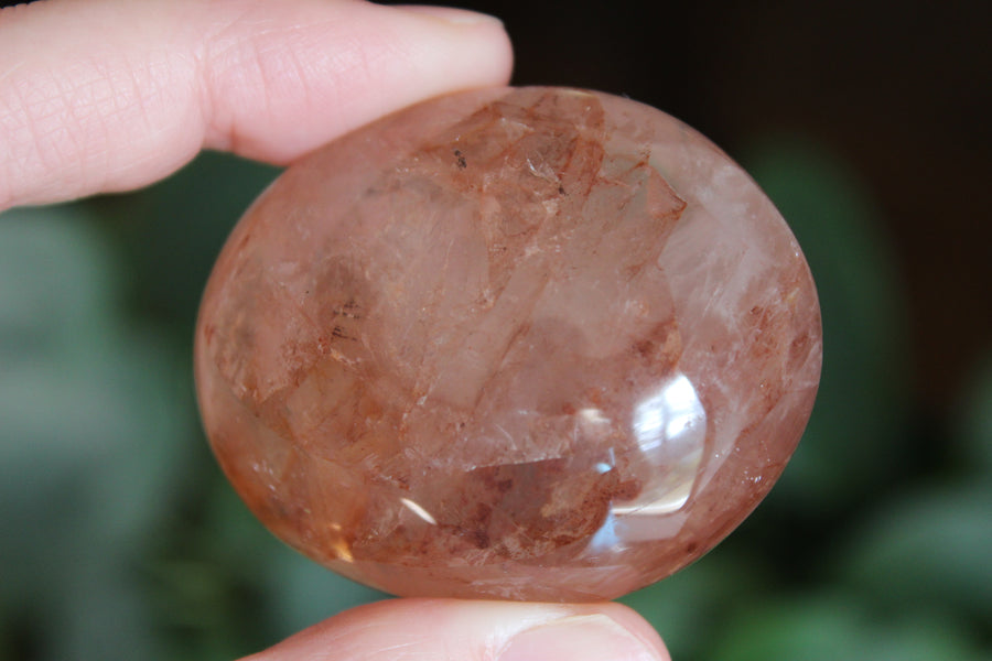 Hematoid quartz pocket stone 2