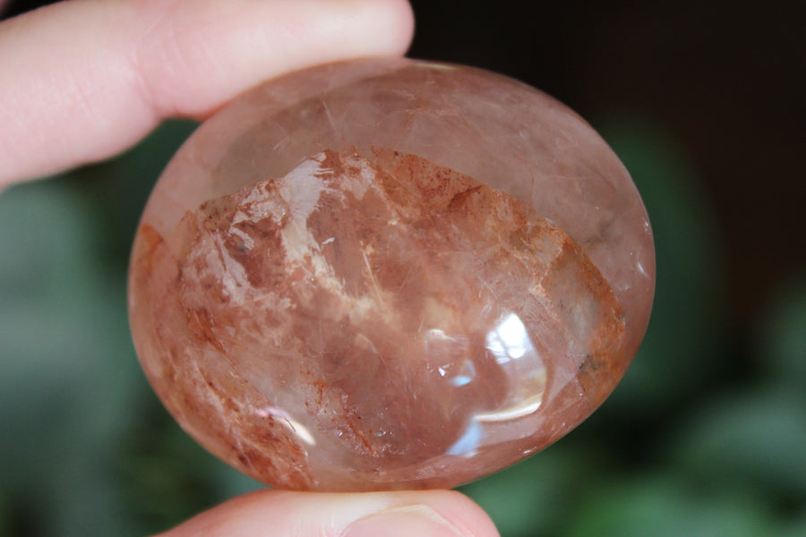 Hematoid quartz pocket stone 2