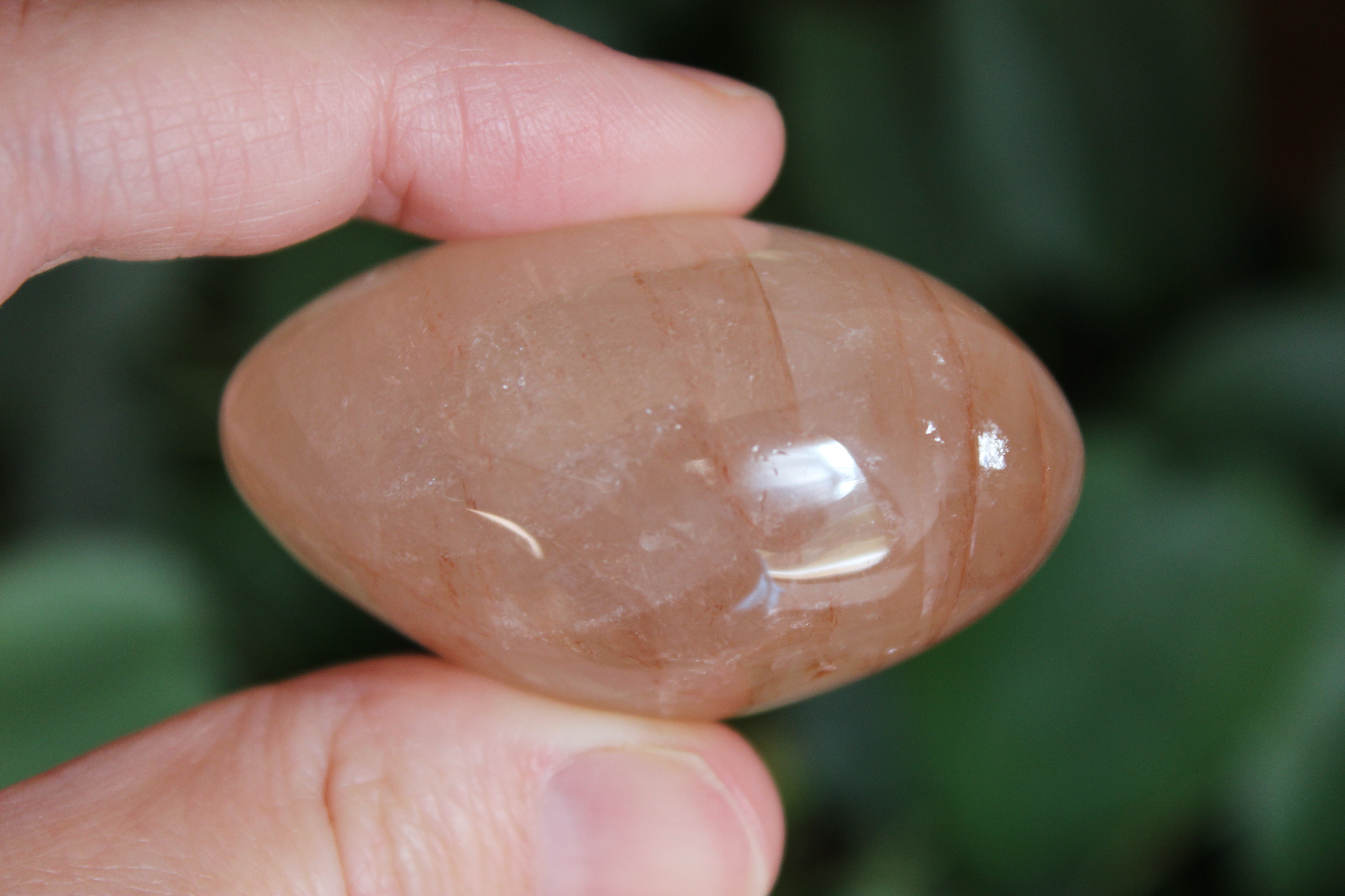 Hematoid quartz pocket stone 4