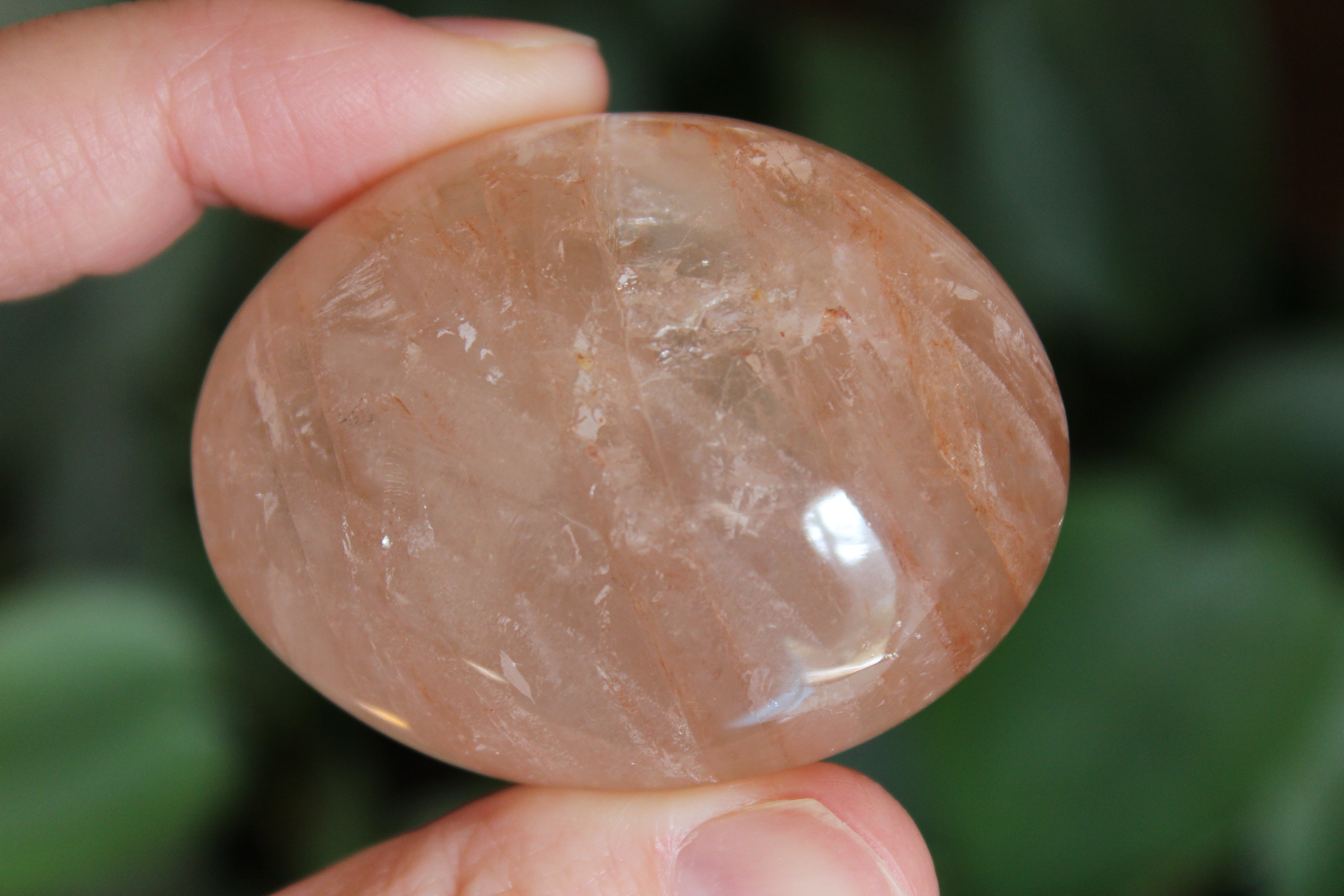 Hematoid quartz pocket stone 4