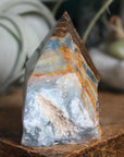 Semi polished blue onyx tower 10