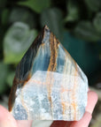 Semi polished blue onyx tower 10