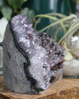 Amethyst cut base with calcite 12