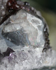 Amethyst cut base with calcite 12