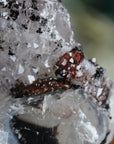 Amethyst cut base with calcite 12