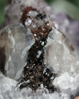 Amethyst cut base with calcite 12