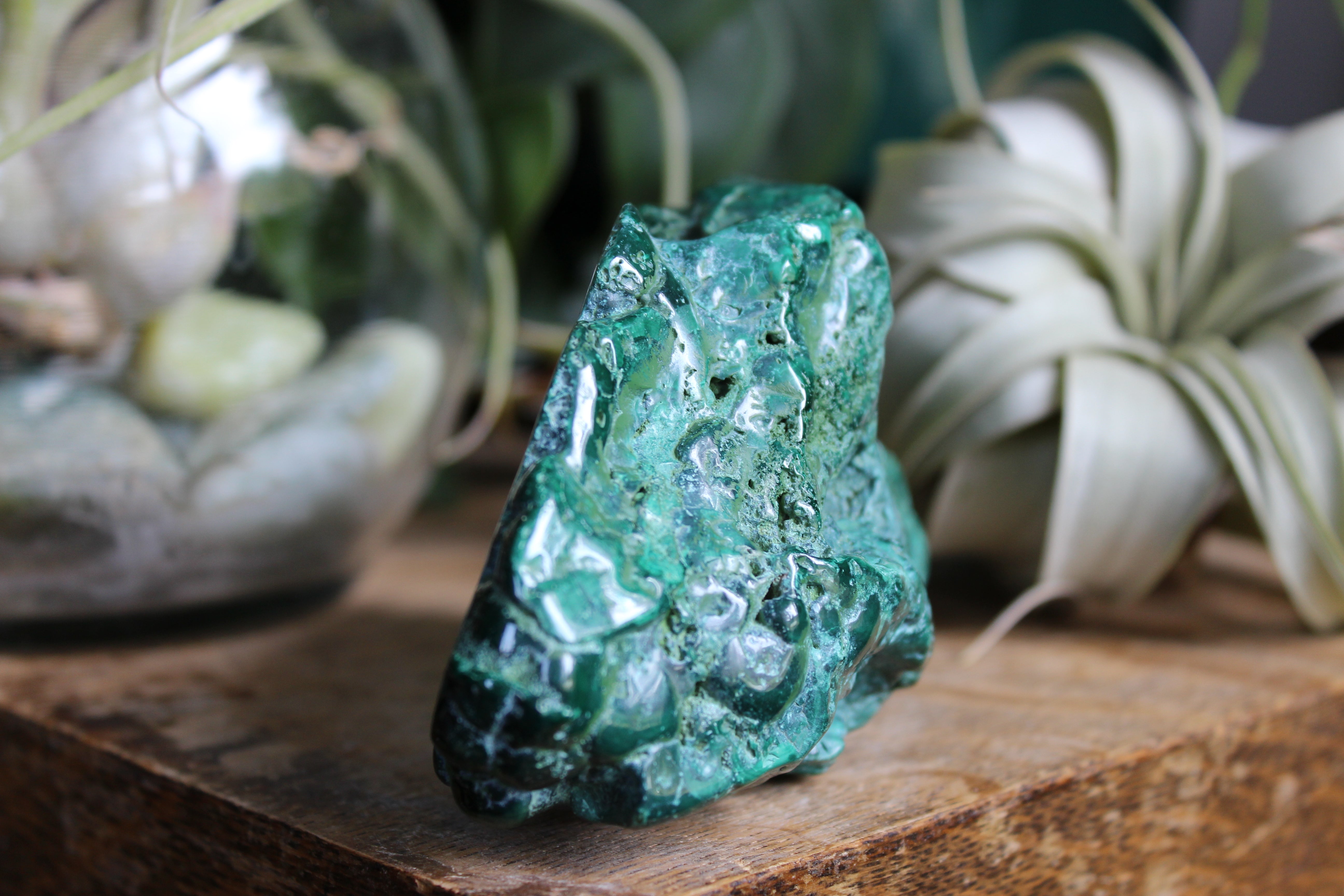 Semi polished malachite 13