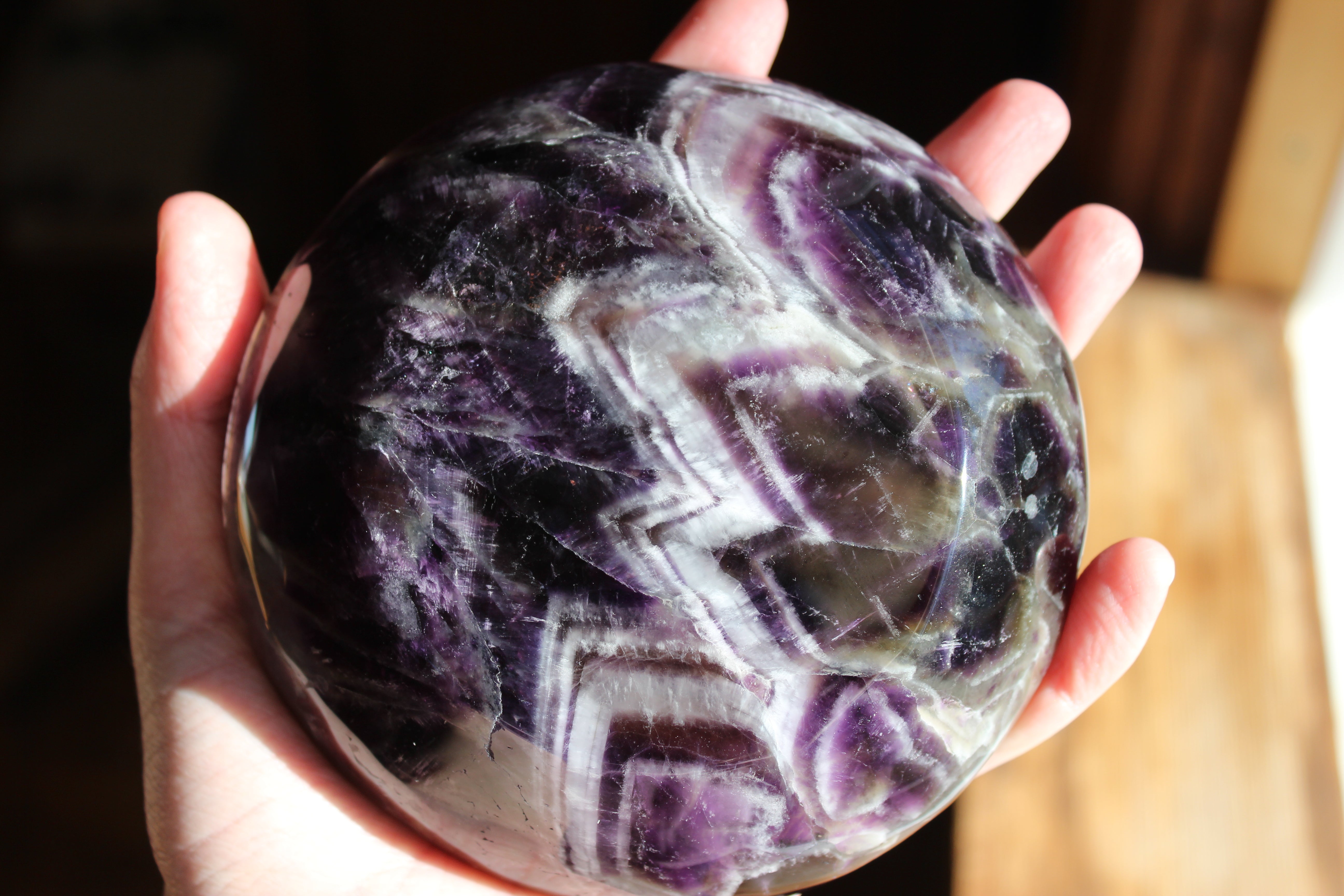 Chevron amethyst tea cup and saucer 2 sale