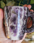 Chevron amethyst tea cup and saucer 3 sale