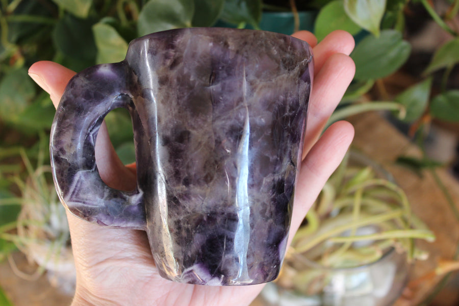 Chevron amethyst tea cup and saucer 3 sale