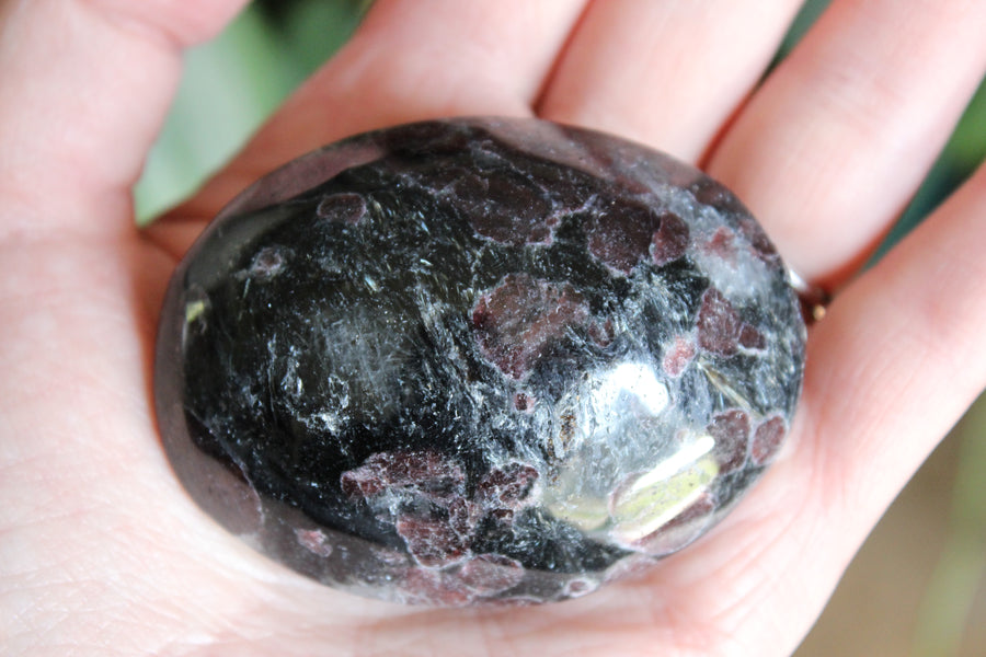 Garnet astrophyllite pocket stone 5