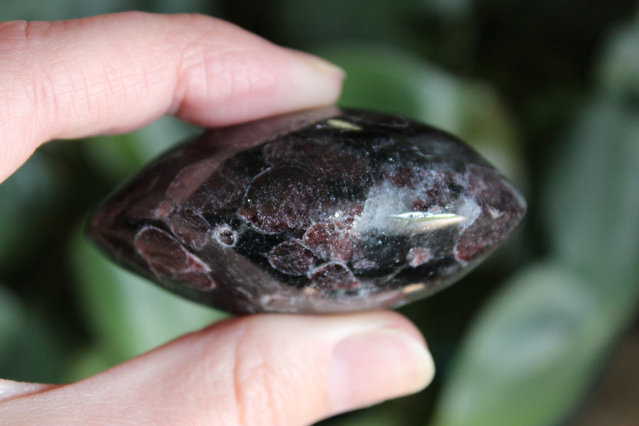 Garnet astrophyllite pocket stone 5