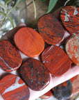Red jasper pocket stone