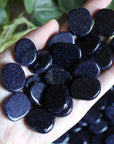 Blue goldstone pocket stones (Set of 3)