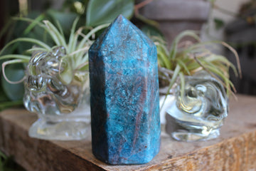 Blue apatite tower 12