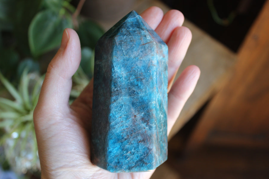 Blue apatite tower 12