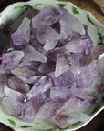 Rough amethyst points (set of 7)