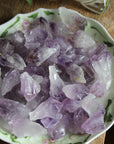 Rough amethyst points (set of 7)