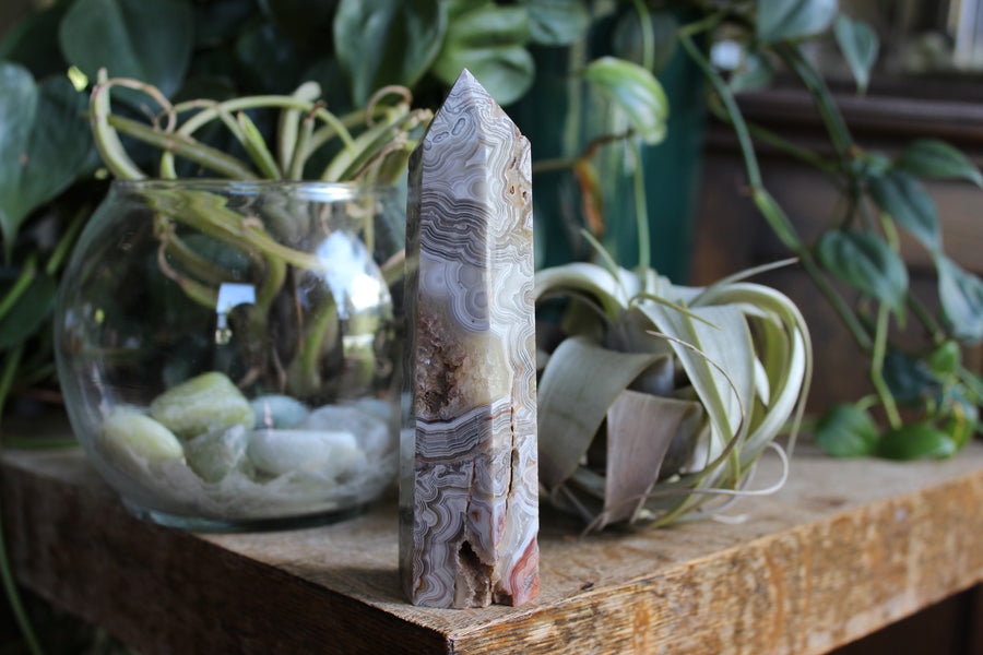 Crazy lace agate tower 5