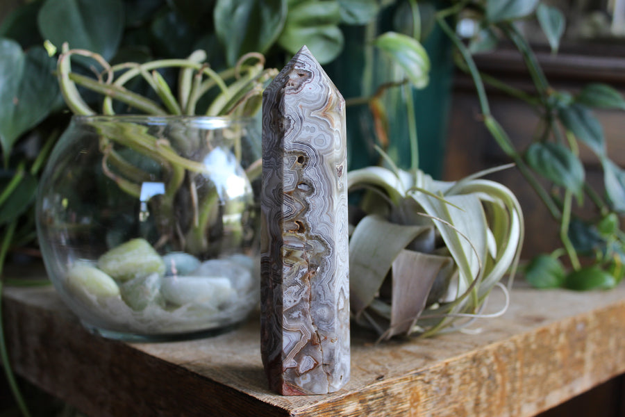 Crazy lace agate tower 5