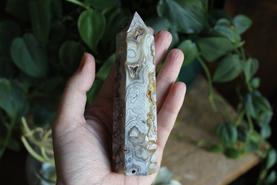 Crazy lace agate tower 5