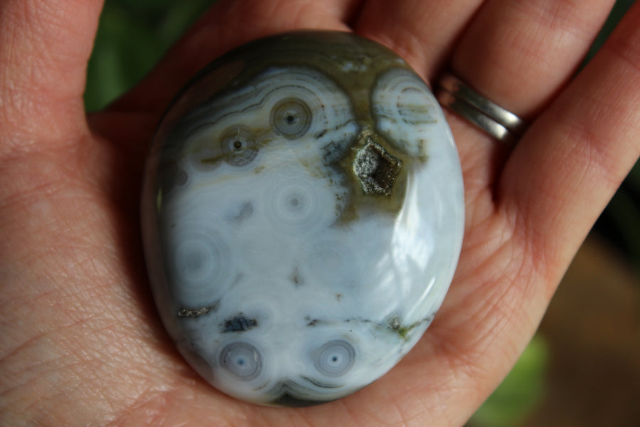 8th vein ocean jasper pocket stone 6