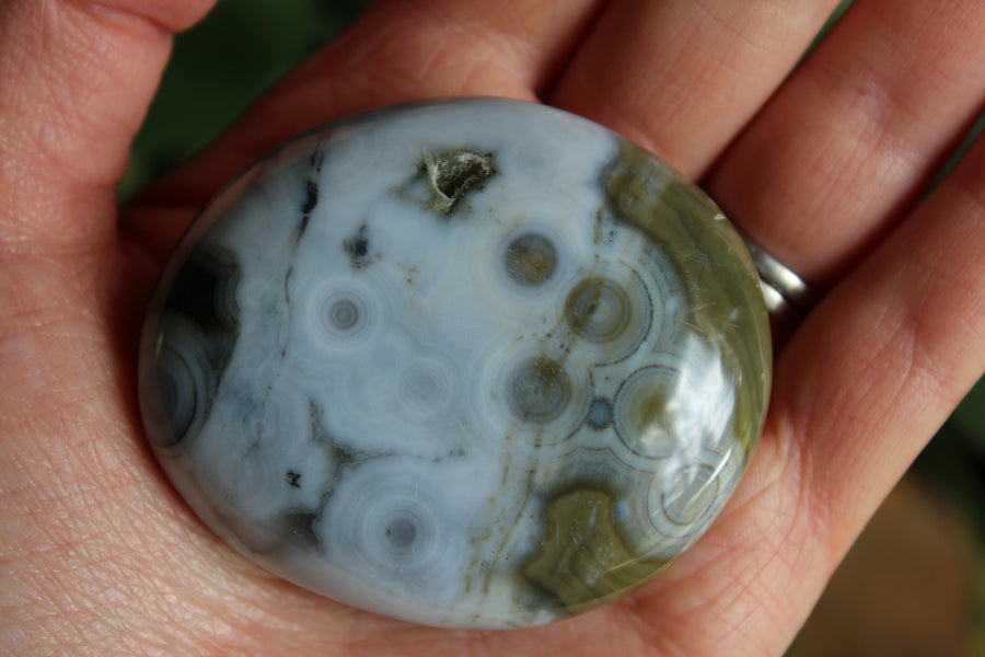 8th vein ocean jasper pocket stone 6