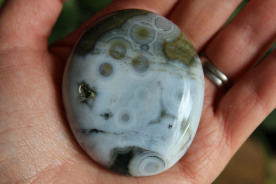 8th vein ocean jasper pocket stone 6