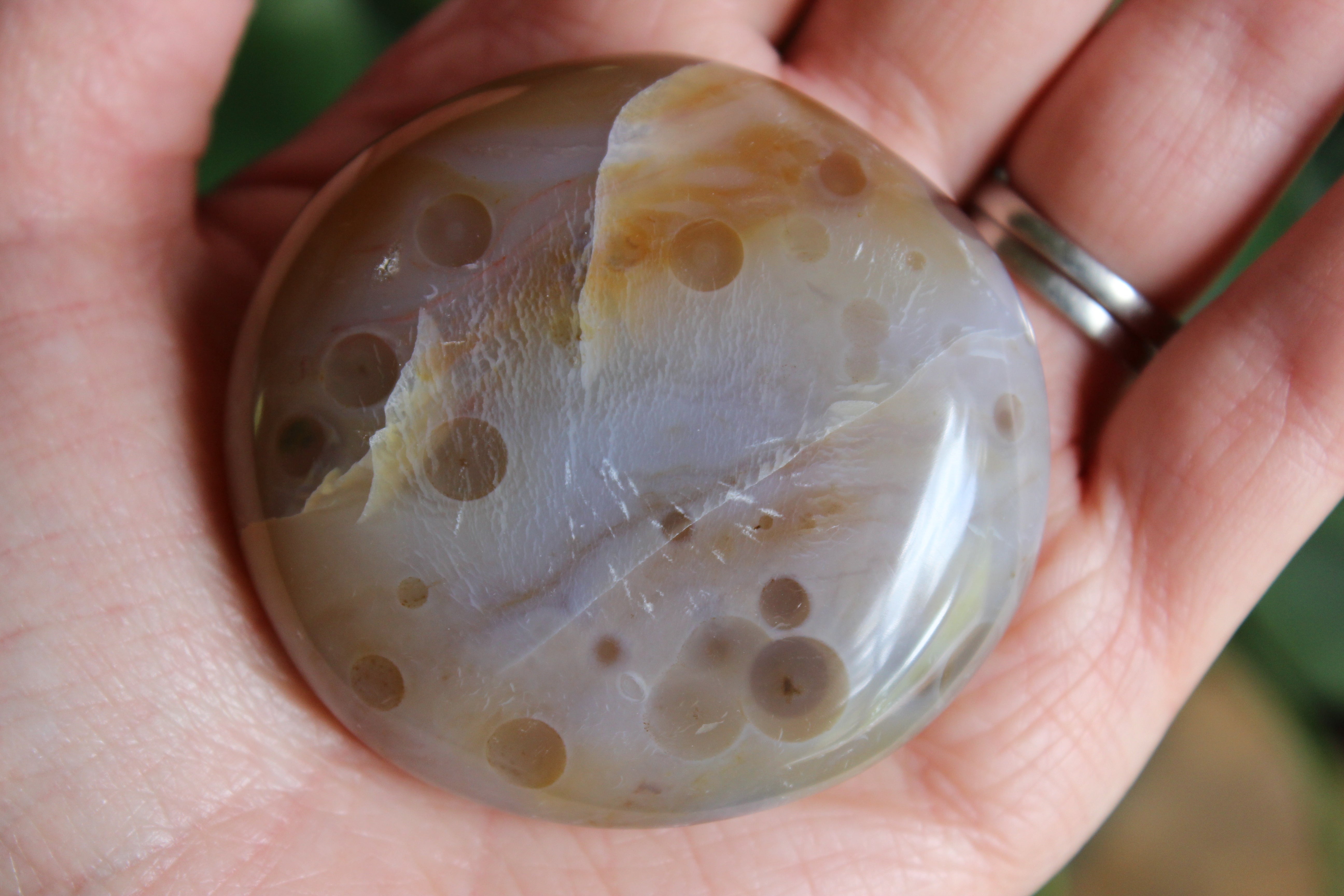 8th vein ocean jasper pocket stone 7