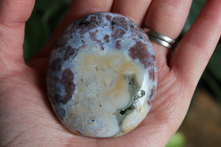 8th vein ocean jasper pocket stone 9