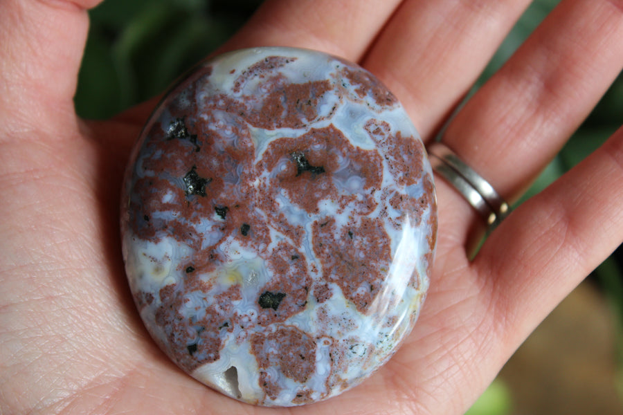 8th vein ocean jasper pocket stone 9